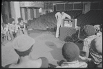 Director Gilbert Moses and cast in rehearsal for the stage production Ain't Supposed to Die a Natural Death