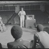Director Gilbert Moses and cast in rehearsal for the stage production Ain't Supposed to Die a Natural Death