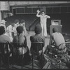 Director Gilbert Moses and cast in rehearsal for the stage production Ain't Supposed to Die a Natural Death