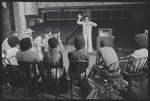 Director Gilbert Moses and cast in rehearsal for the stage production Ain't Supposed to Die a Natural Death
