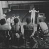 Director Gilbert Moses and cast in rehearsal for the stage production Ain't Supposed to Die a Natural Death