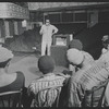 Director Gilbert Moses and cast in rehearsal for the stage production Ain't Supposed to Die a Natural Death