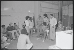 Garrett Morris, Bill Duke, Dick Anthony Williams, Gloria Edwards, Ted Lange and ensemble in rehearsal for the stage production Ain't Supposed to Die a Natural Death