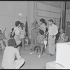 Garrett Morris, Bill Duke, Dick Anthony Williams, Gloria Edwards, Ted Lange and ensemble in rehearsal for the stage production Ain't Supposed to Die a Natural Death