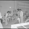 Garrett Morris, Bill Duke, Dick Anthony Williams, Gloria Edwards, Ted Lange and ensemble in rehearsal for the stage production Ain't Supposed to Die a Natural Death