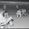 Melvin Van Peebles, Gilbert Moses [center] and ensemble in rehearsal for the stage production Ain't Supposed to Die a Natural Death