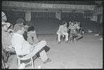 Melvin Van Peebles, Gilbert Moses [center] and ensemble in rehearsal for the stage production Ain't Supposed to Die a Natural Death