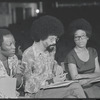Garrett Morris, Dick Anthony Williams and Gloria Edwards in rehearsal for the stage production Ain't Supposed to Die a Natural Death