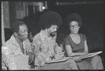 Garrett Morris, Dick Anthony Williams and Gloria Edwards in rehearsal for the stage production Ain't Supposed to Die a Natural Death