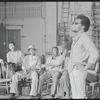 Gilbert Moses [right] and ensemble in rehearsal for the stage production Ain't Supposed to Die a Natural Death