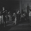Gilbert Moses [right] and ensemble in rehearsal for the stage production Ain't Supposed to Die a Natural Death