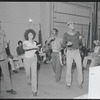Bill Duke, Madge Wells, Carl Gordon, Sati Jamal and ensemble in rehearsal for the stage production Ain't Supposed to Die a Natural Death