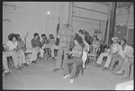 Bill Duke, Madge Wells [center] and ensemble in rehearsal for the stage production Ain't Supposed to Die a Natural Death