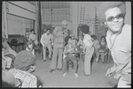 Bill Duke, Madge Wells [center], Gilbert Moses [right] and ensemble in rehearsal for the stage production Ain't Supposed to Die a Natural Death