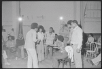 Gilbert Moses, Madge Wells, Garrett Morris, Bill Duke, Lauren Jones, Dick Anthony Williams, Ralph Wilcox [center] and ensemble in rehearsal for the stage production Ain't Supposed to Die a Natural Death
