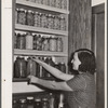 Each family cans a large portion of its food raised in its own garden. Osage Farms, Missouri
