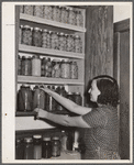 Each family cans a large portion of its food raised in its own garden. Osage Farms, Missouri