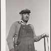 Lawrence Corda, tiff miner, has beef cattle, hogs, a mule, and chickens. He raises most of his own food and feed when he is not mining tiff. Washington County, Missouri