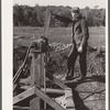 Crude windlass used in hauling tiff to surface. Washington County, Missouri