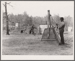 Evicted sharecropper at well. Butler County, Missouri