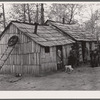 Cabins built by evicted sharecroppers. Butler County, Missouri