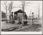 Washing clothes at camp for evicted sharecroppers. Butler County, Missouri