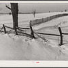 Snow fence. Montgomery County, Maryland