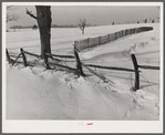 Snow fence. Montgomery County, Maryland