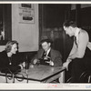 Between dances, couples relax in adjoining beer parlor. Marshalltown, Iowa