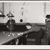 Playing pool. Clinton, Indiana