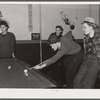 High school students playing pool. Clinton, Indiana
