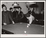 Boys in pool parlor. Clinton, Indiana
