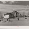 Grade school pupils in playground of experimental school for education of students. University of Wyoming at Laramie