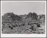 Approach to Pine Creek Canyon. Clark County, Nevada