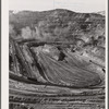 Pit from which copper ore is extracted. One of the largest manmade holes in the earth. Ruth, Nevada