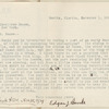 Letter from Edgar J. Banks to Wilberforce Eames, November 1, 1929