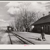 Waiting with mail for train to Reno. Carson City, Nevada