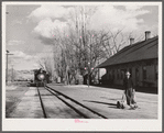 Waiting with mail for train to Reno. Carson City, Nevada