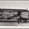 Loading mail into railroad car. Carson City, Nevada