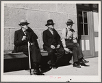 Men in front of firehouse. Carson City, Nevada