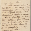 Letter to "My dear Sir" asking for thanks to be conveyed to "Mrs. Atkins" for "the beautiful specimen of Cynaotyped Algae."