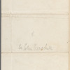 Letter to "My dear Sir" asking for thanks to be conveyed to "Mrs. Atkins" for "the beautiful specimen of Cynaotyped Algae."