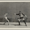 Conrad Nagel fencing with unidentified other in the motion picture The Only Thing