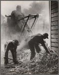Shelling corn for storage in EverNormal granary, Grundy County, Iowa