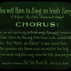 You Will Have to Sing an Irish Song (Where The Little Shamrock Grows)