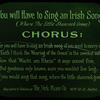 You Will Have to Sing an Irish Song (Where The Little Shamrock Grows)