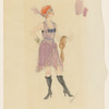 Designs for Roxie Hart in the original Broadway production of Chicago