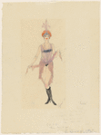 Designs for Roxie Hart in the original Broadway production of Chicago
