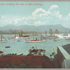 Hongkong Harbour showing the men of wars saluting