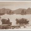 Junks and sampans at Shaukiwan, Hongkong